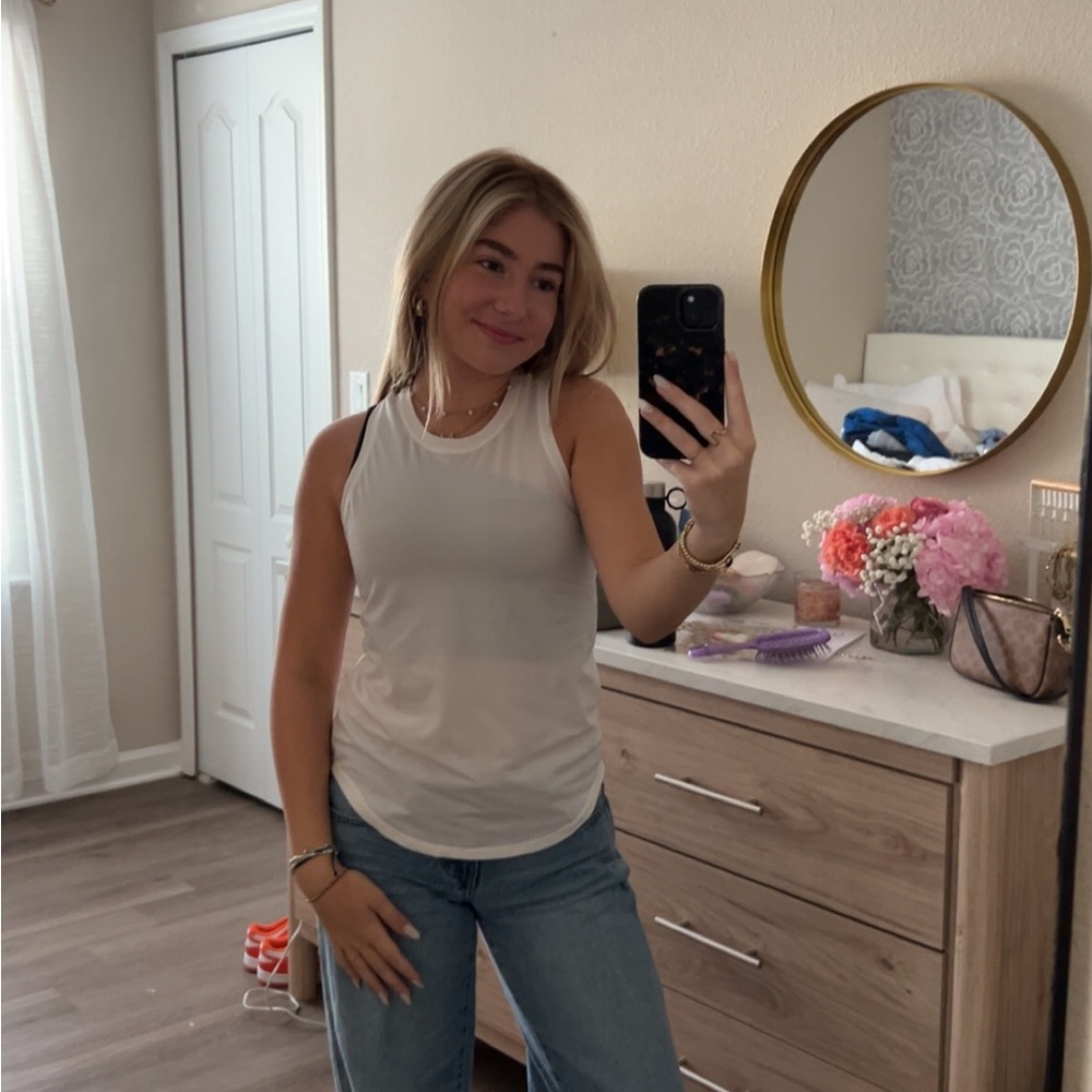 Lululemon White Workout Top